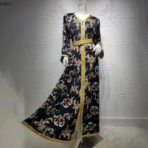 2021 Ramadan Dubai Abayas For Women Arabic Turkish Muslim Dress Elegant Ladies Long Kimono Fashion Outfit Jellaba Femme Robe