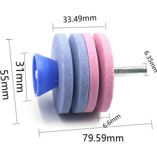 55mm Garden Supplies Universal Lawn Mower Sharpener 2/4 Layer Lawn Mower Faster Blade Sharpener Grinding Wheel Grinding Wheel