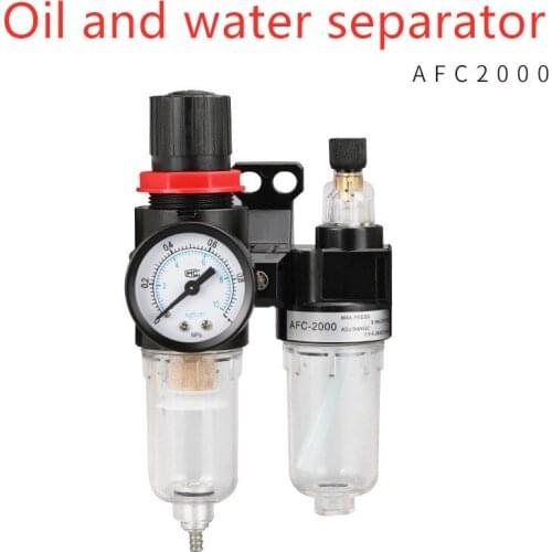 AFC2000-02 1/4"PT SMC manual drain type compressing air filter pneumatic gas source processor two joint oil-water separator