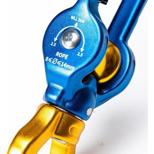 Aluminum Locking Pulley -Lock Carabiner Heavy Duty Outdoor Rappelling