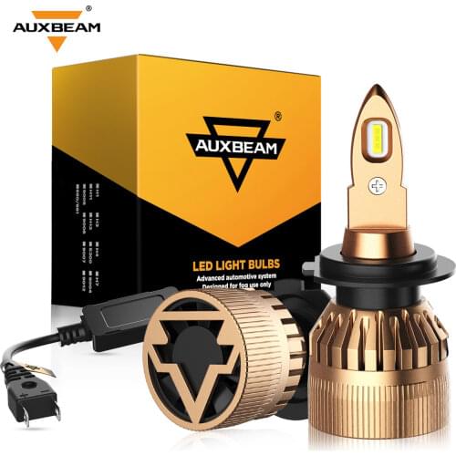 Auxbeam 2 Pcs Car Headlight LED Bulbs 40W 6500K 4400LM H1 H3 H4 H7 H11 H13 9005 9006 Built-in Headlight Bulbs Series F-B1