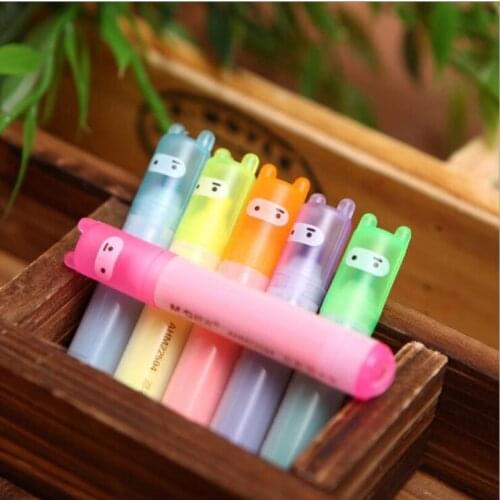 16packs/lot Ninja Rabbit fluorescent pen/highlighter pen/mark pen/Promotion Gift /Fashion Style/Office & School Supplies G153