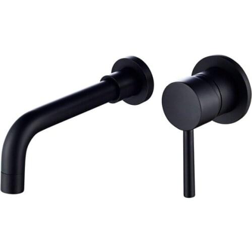 Copper black basin faucet in-wall faucet bathroom above counter basin under counter basin faucet can be rotated