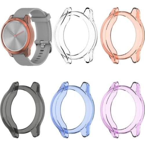 Soft Ultra-Slim Crystal Clear TPU Protector Case Cover For Garmin Vivomove 3S Garminmove 3S Smart watch Protective accessories