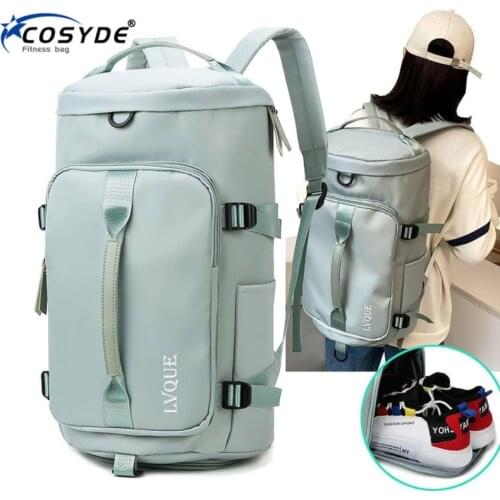 2021 New Gym Backpack Fitness Bag For Women Men School Bags Outdoor Sports Travel Backpack With Shoes Pocket Student Bag Gym