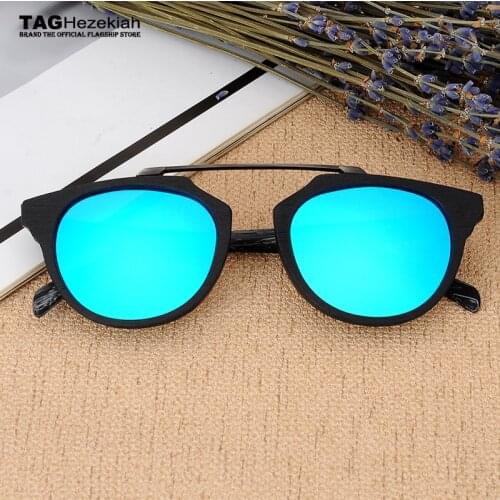 Polarized sunglasses TAG Hezekiah Brand designer Import plate wood grain sunglasses women men Retro driving sunglasses steampunk