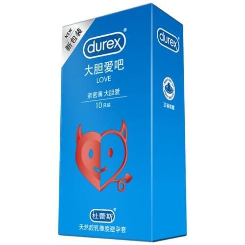 Durex Love Vanilla Flavored Scented Lubricated Condom For Men Natural Latex Penis Sleeve Sex Adult Toys For Men