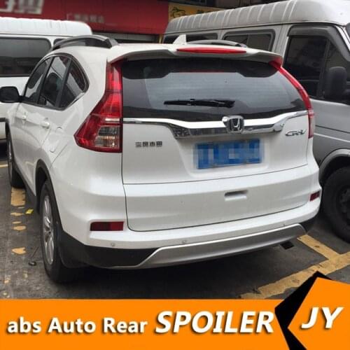 For HONDA CR-V Spoiler 2012-15 CRV spoiler with light High Quality ABS Material Car Rear Wing Primer Color Rear Spoiler