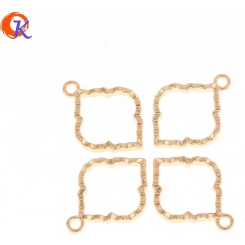 Cordial Design 100Pcs 17*23MM Jewelry Accessories/DIY Earrings/Gold Drop Shape/Hand Made/Earrings Base Making/Earring Findings