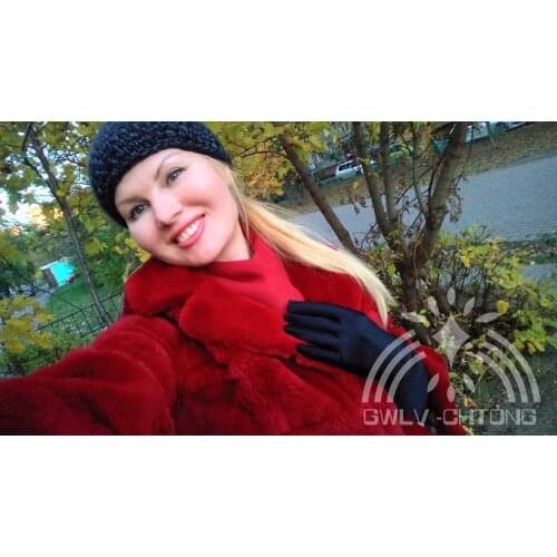 Real genuine natural rex rabbit fur coat women v-neck three quarter sleeve jacket ladies fashion warm winter outwear