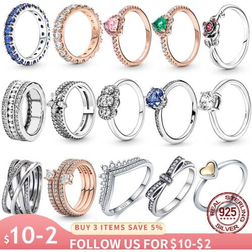 2021 New Hot Sale 100% 925 Sterling Silver Rings Wholesale Popular Flower Lucky Rings For Women Jewelry Making Dorpshipping