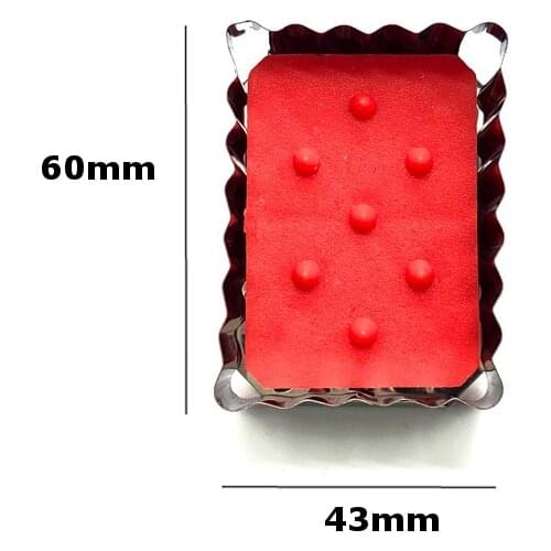1Pcs Square Cookie Biscuit Cutter Pastry Cutters Stainless Steel Pressed Metal Square Molds Cookie Cutters Home Baking Tools