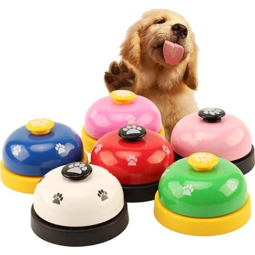 5pcs/lot Pet Toy Train Call Dinner Bell Ring Cat Dog Toy For Teddy Puppy Feed Reminder Feeding Ringer