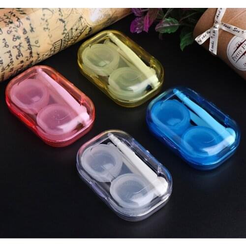 Clear Cosmetic Contact Lenses Case Eyes Care Holder Container Travel Accessaries