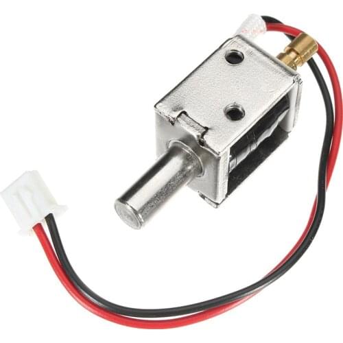 12V DC 0.43A Mini Electric Bolt Lock Push Pull Cylindrical Solenoid Lock 5mm Stroke Access Control Electric Electromagnetic Lock