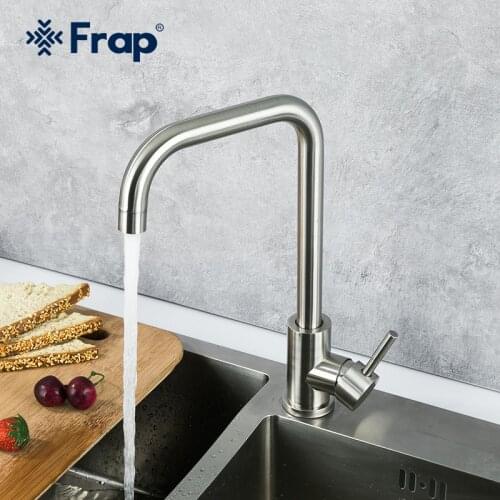 Frap Kitchen Faucet Stainledd Steel Kitchen Sink Mixer Faucet Cold & Hot Water Tap Torneira Cozinha Y40194