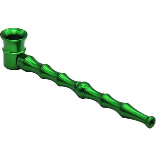 Small Bamboo Tobacco Stems Smoke Metal Pipes Portable Smoking Pipe Herb Tobacco Pipes Gifts Smoking Accessories