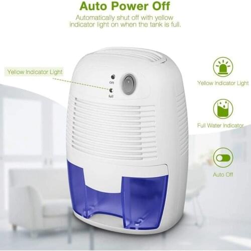 Mini Dehumidifier USB Portable Air Dryer Electric Cooling with 500ML Water Tank for Home Bedroom Kitchen Office Car