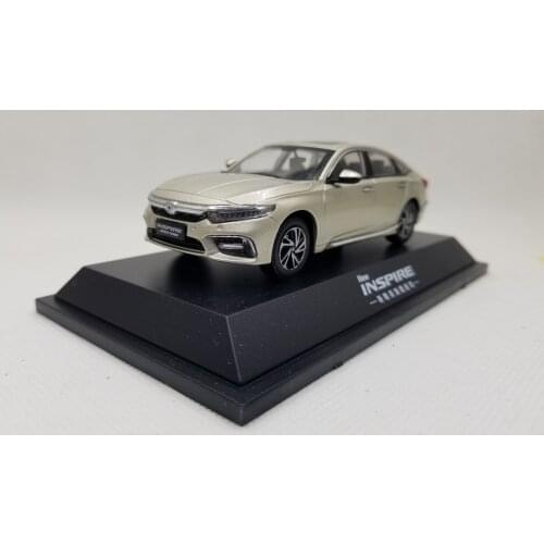 1:43 Diecast Model for Honda Inspire Sport Turbo 2018 Gold Sedan Alloy Toy Miniature Collection Gifts Out Lander