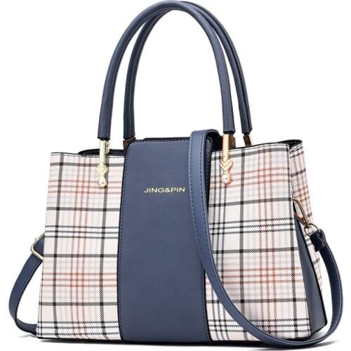 Fashion Large Capacity Women Handbag Luxury Brand Womens Crossbody Bag Grid Womens Bag Women Shoulder Bags Cross Body Bags