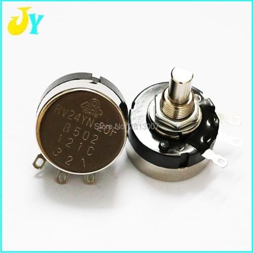 5pcs/lot RV24YN 20F 5K potentiometer Round the racing steering wheel potentiometer Arcade game machine parts