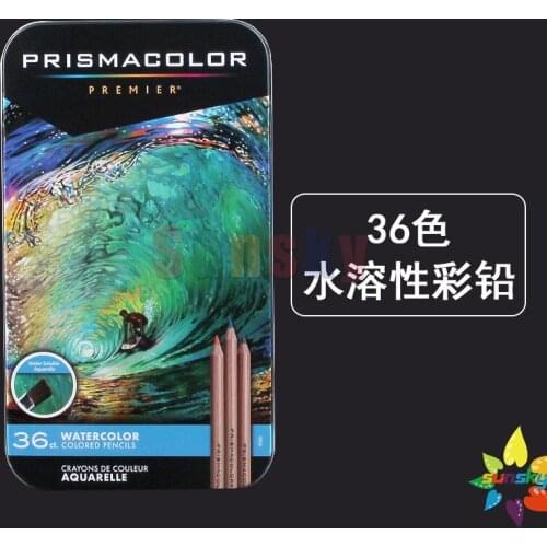 Prismacolor Professional Watercolor Pencil Set of 48 Tin Multi Colored Art Drawing Pencil in Bright Assorted Shades Art Supplies