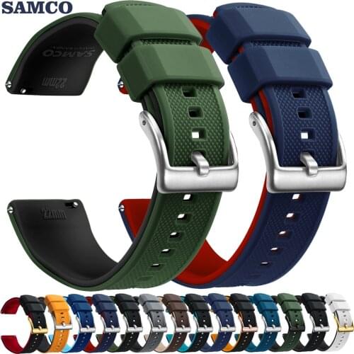 Premium Silicone Watch Band Quick Release Rubber Watch Strap 20mm 22mm Watch Strap Watch Replacement Watchband