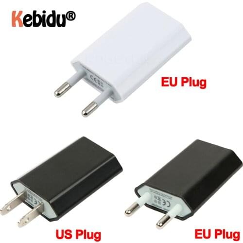 USB Charger EU/US Plug 5V AC Wall USB Home Travel Power Adapter For Apple IPhone 5 5S 5C 6 6S 7 For IPhone USB Power Adapter