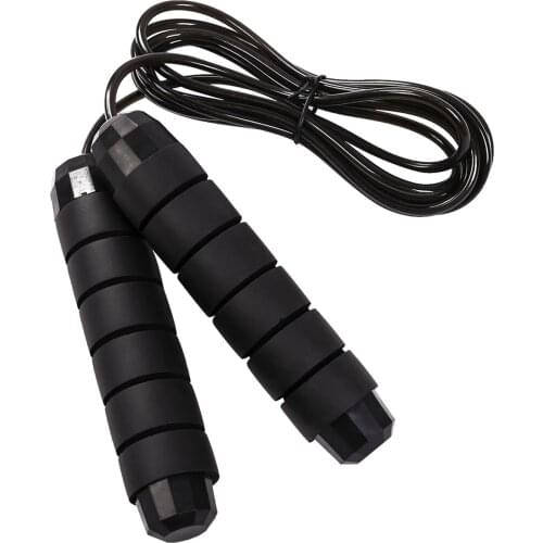 Jump Rope Tangle-Free Rapid Speed Steel Wire Skipping Rope with Ball Bearing Adjustable Length Fat Burning Exercise Slim Body