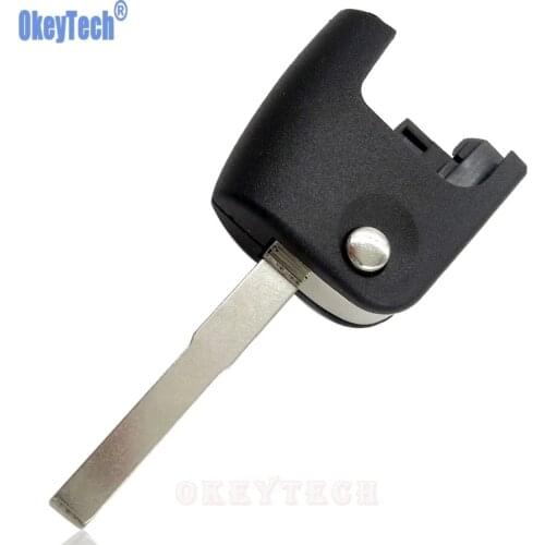 OkeyTech Replacement Flip Folding Remote Car Key Head Shell For Ford Focus Mondeo Fiesta C S Max Free Shipping High Quality Case