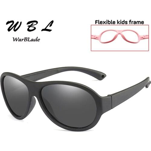 WarBLade Square Boy Sunglasses Kids Polarized Red Frame Classic TAC TR90 Flexible Safety Kid Sun Glasses Girl Infant Shades 2019