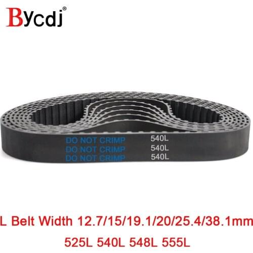 Trapezoid L Timing belt C=525/540/548/550 Width 050/12.7mm 075/19.1mm 25.4mm Synchronous Belt 525L 540L 548L 555L