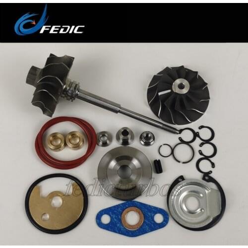 Turbo shaft and wheel + repair kit TF035 49135-04020 49135-04021 for Hyundai Gallopper 2.5 TDI 99 HP D4BH 4D56 TCI 2000-2002