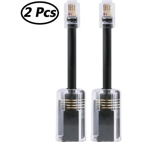 Telephone Cord Detanglers Universal ADSL Splitter Filter Anti-Tangle Landline Swivel Cable Untangler Rotating Extended Detangler