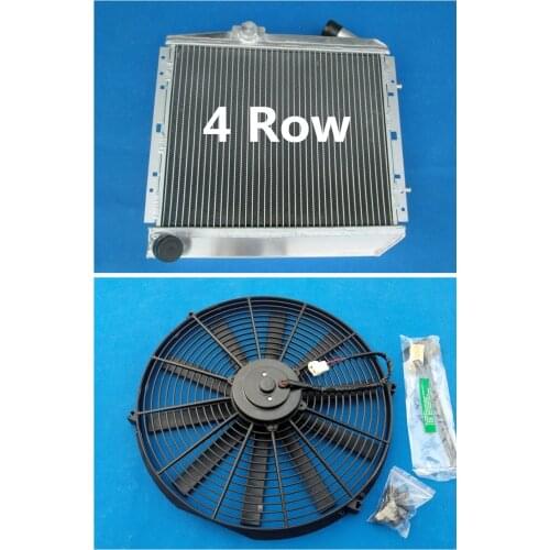 4 Row Full Aluminum Radiator + Fan 1985-1991 For RENAULT 5 SUPER 5/R5 9/11 5GT TURBO MT 1985 1986 1987 1988 1989 1990 1991