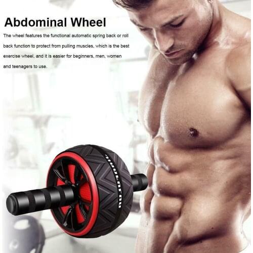 Abdomen Roller Exercise Fitness Ab Wheel Muscle Core Training Double-wheel Apparatus Press Roll Abdominal Muscle Gym Equipment