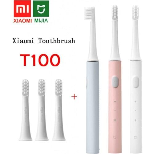 Xiaomi T100 Sonic Electric Toothbrush Adult Ultrasonic Automatic Toothbrush USB Rechargeable Waterproof Tooth Brush Xiami Mijia