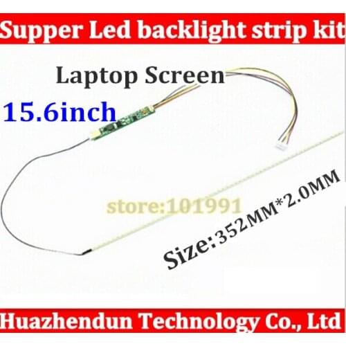 10pcs/lot 352mm Adjustable brightness led backlight strip kit,Update your 15.6inch laptop ccfl lcd to led panel screen
