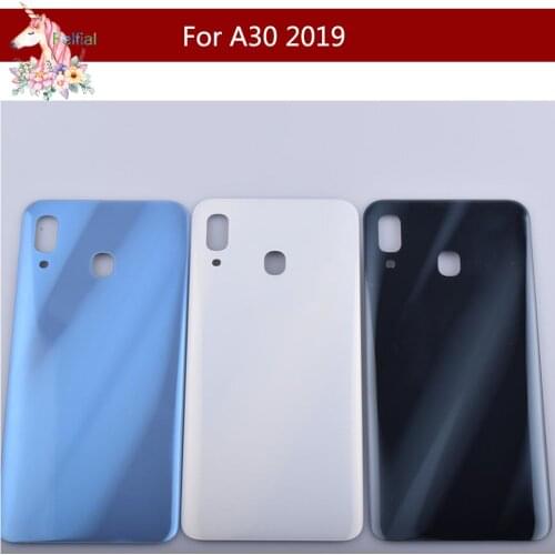 10pcs/lot For Samsung Galaxy A30 A305 A305F SM-A305F Housing Battery Door Rear Back Glass Cover Case Chassis Shell A30 2019