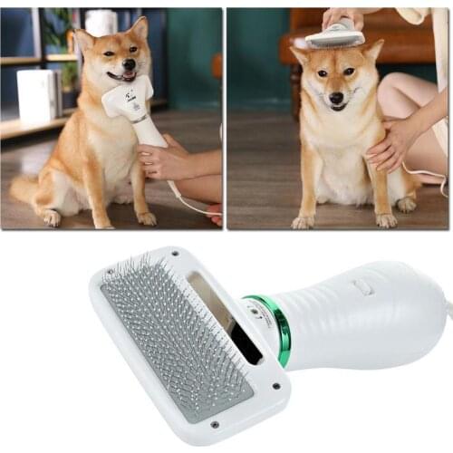 2-in-1 Portable Dog Dog Hair Dryer And Comb Brush Pet Grooming Cat Dog Hair Comb Low Noise Comb