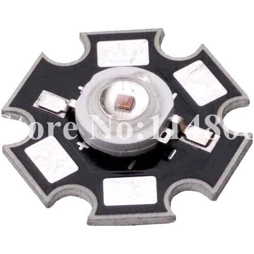 50pcs 3W Amber / Yellow / Orange 590nm ~595nm LED bead diodes Light Lamp With 20mm base