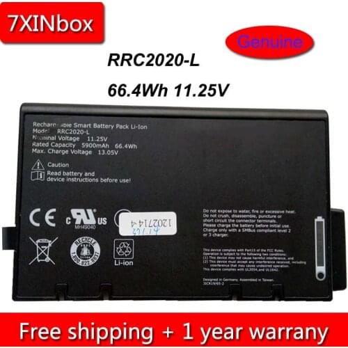 7XINbox 66.4Wh 11.25V Genuine RRC2020 RRC2020-L Battery For RRC RRC2020 RRC2020-L 3ICR19/65-2 Series 5900mAh Batteria