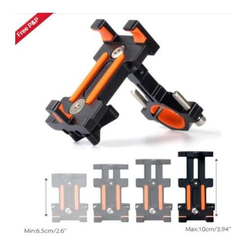 Aluminum Motorcycle Bike Bicycle MTB Handlebar Mount Holder For Cell Phone GPS Bicycle Mobile Phone Holder Black