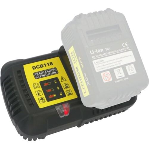 Dvisi 4.5A fast li-ion battery Charger for Dewalt DCB118 12V/14.4V/20V/60V DCB200 DCB180 DCB181 DCB182 DCB120 Battery Charger