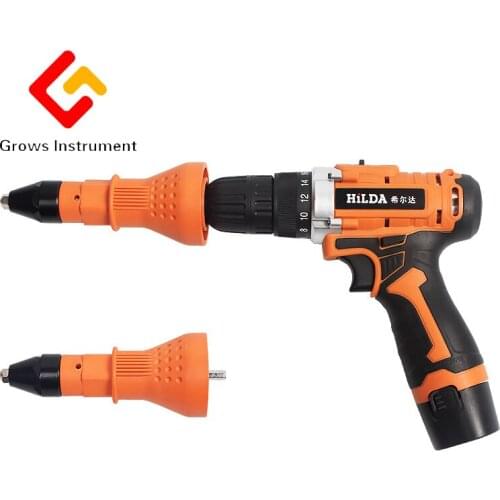 Electric tool rivet nut gun riveting cordless rivet drill adapter electric pull rivet head accessories