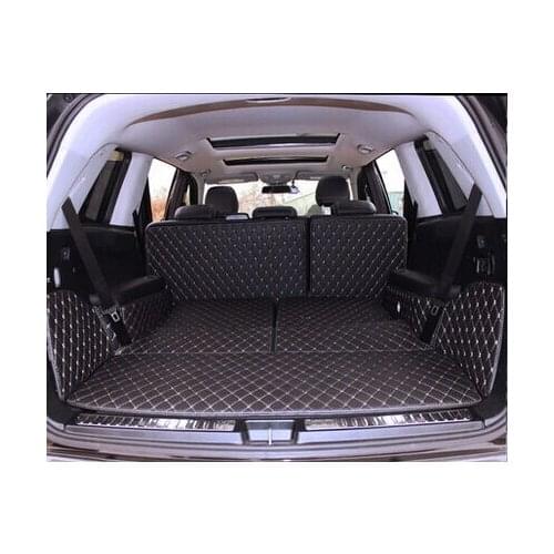 Good quality! Special trunk mats for Mercedes Benz GL 350 X164 7 seats 2011-2006 durable cargo liner boot carpets,Free shipping