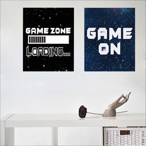 Video Game Theme Art Poster Wall Decoration Kindergarten Print Childrens Room Boy Bedroom Decoration