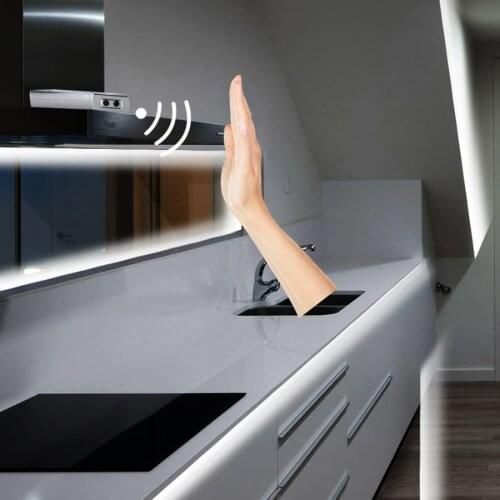 DC 12V 24V 5A Hand Sweep Motion Sensor IR Switch 10cm Sense Distance Dupont Cable Double Female DC Connector For Kitchen Bedroom