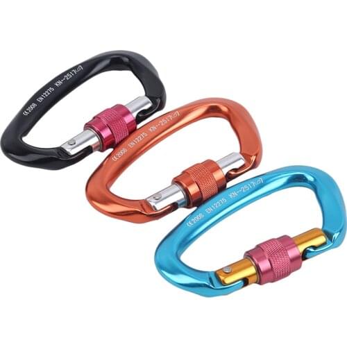 Carabiner Mountaineering Master Lock D-Buck Climbing Tool Buckle Accessories Aviation Aluminum Hanging Rock Climbing Master Lock