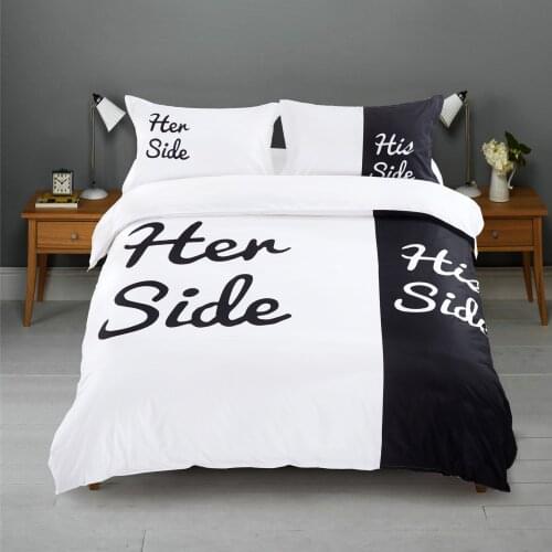 Aggcual 3D Couple Kit bedding set double bed twin Quilt cover duvet cover set king size printing Quality home textile 3pcs be52